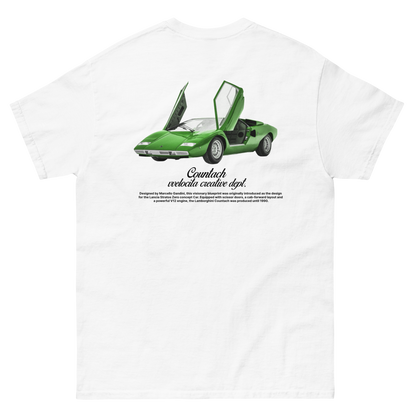 Lamborghini Countach White Tee - vvelocita